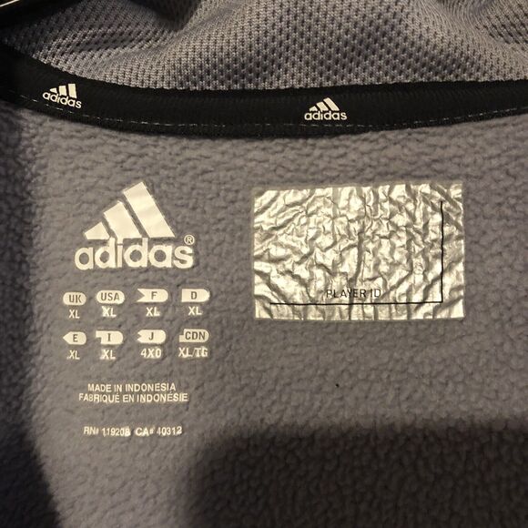 Adidas SMU Mustangs XL Basketball Pullover Jacket Gray Red Men's Quarter-Zip - Picture 8 of 11